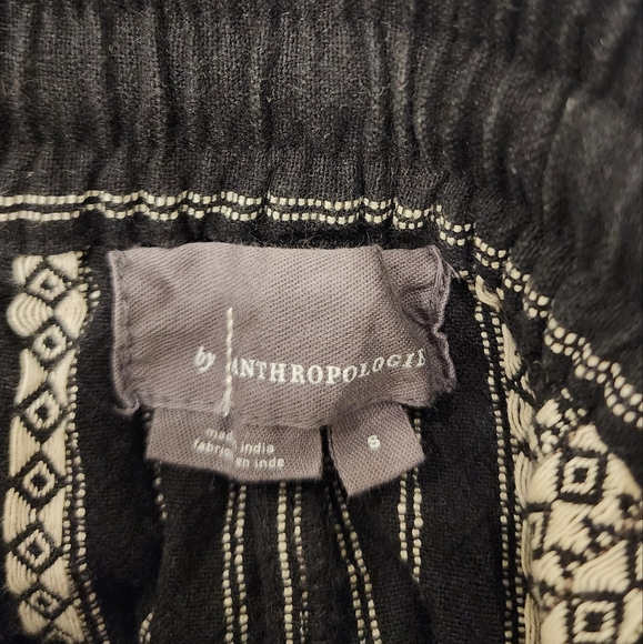 Anthropologie Black and White Drawstring Pants Size Small - Picture 8 of 11